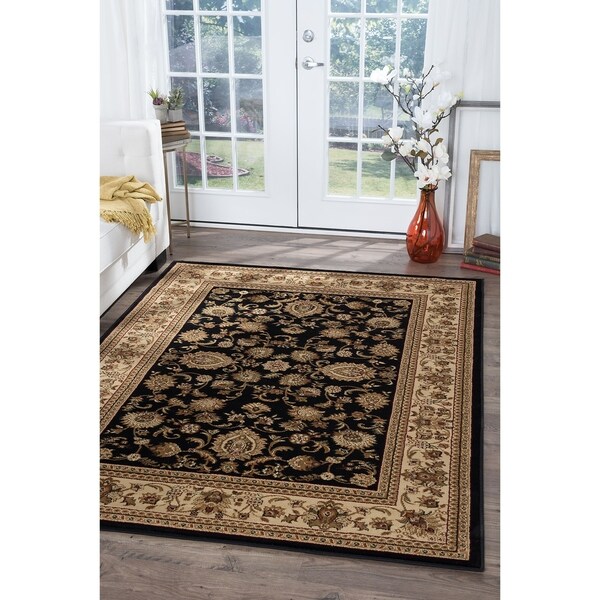 Alise Soho Black Oriental Rug (5'3 x 7'3)