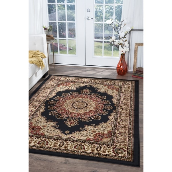 Alise Soho Black Oriental Rug (8'9 x 12'3)