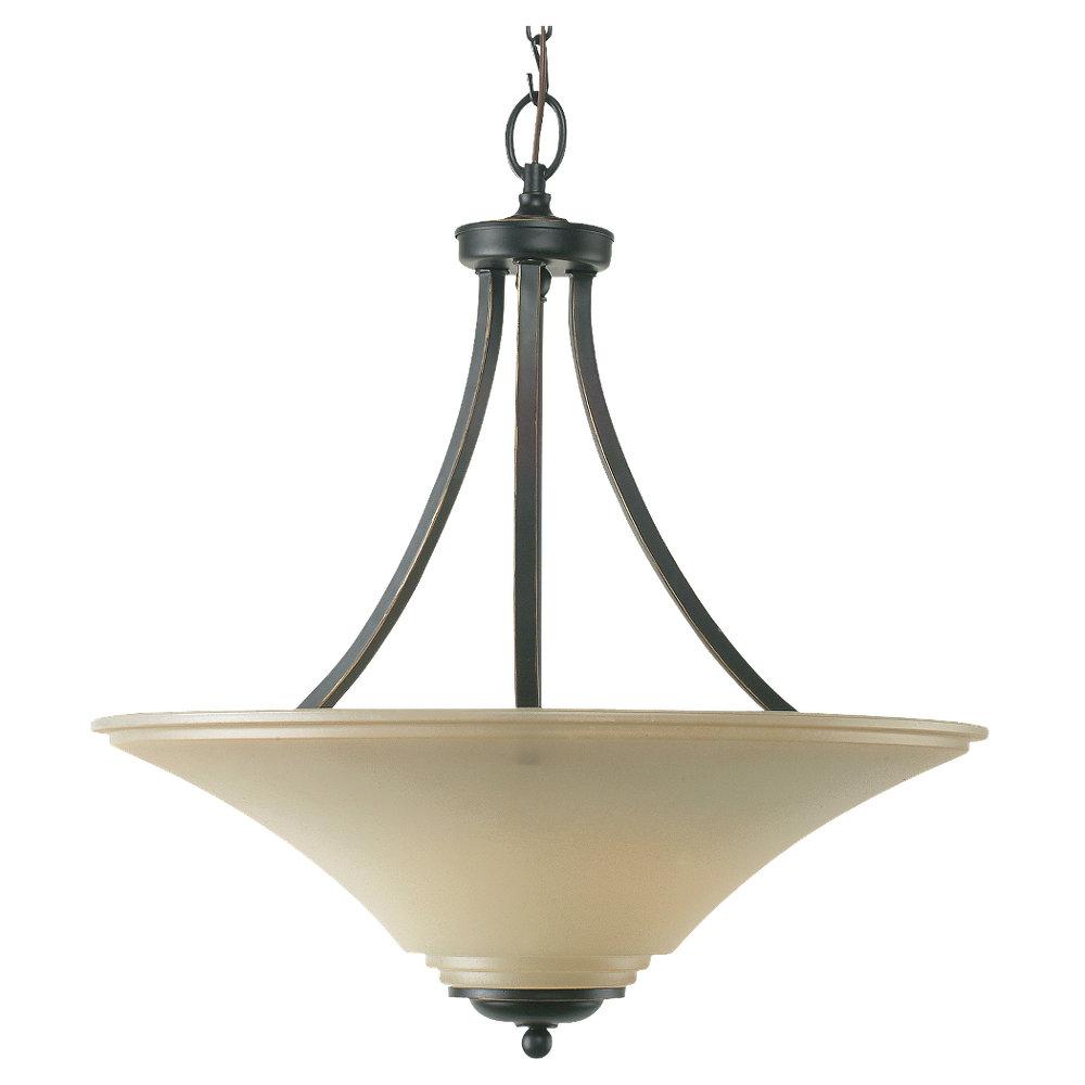 Fallsburg 1-light Heirloom Bronze Inverted Pendant Fixture