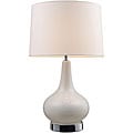 Indoor 1-light Chrome and White Table Lamp