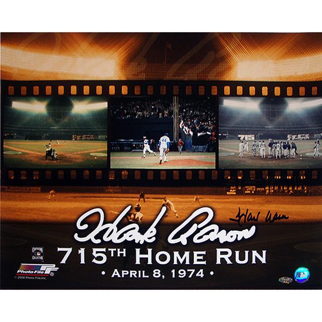 Steiner Sports Hank Aaron 715 Collage 16x20 Photograph