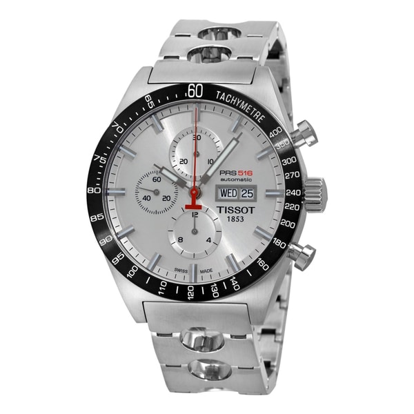 Tissot Mens T Sport PRS 516 Steel Automatic Chronograph Watch