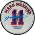 Steiner Sports Mark Messier Rangers Acrylic Stat Autographed Puck