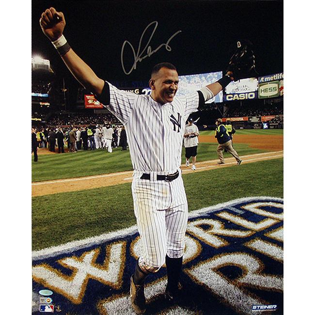 New York Yankees Alex Rodriguez 09' World Series 16x20 Autographed Photo