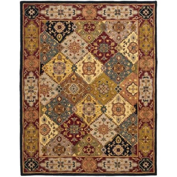 Safavieh Handmade Heritage Traditional Bakhtiari Multi/ Red Wool Area Rug - 9'6 x 13'6
