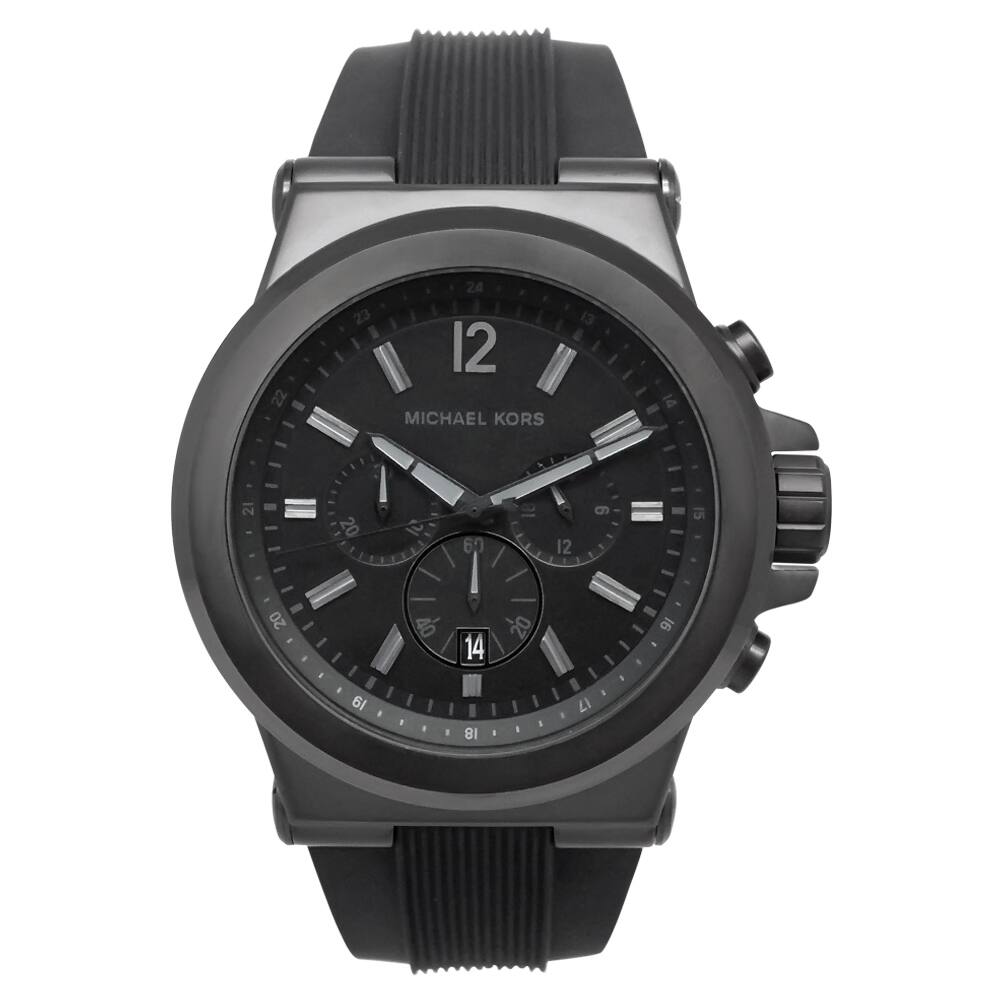 Michael Kors Men's MK8152 Black Silicone Strap Watch