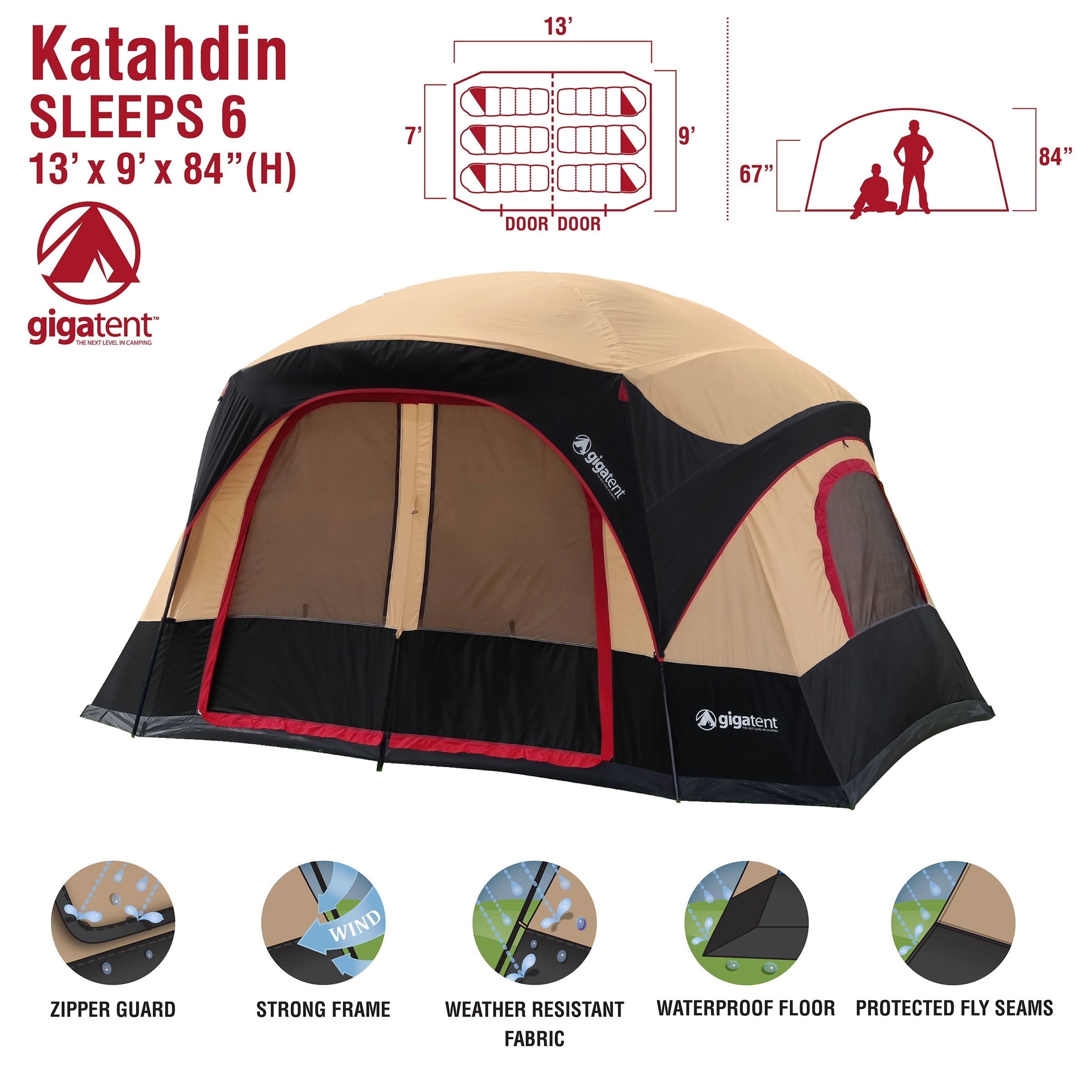 Gigatent bed cheap tent