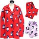 Leisureland Women's Flannel Penguin Pajamas - Thumbnail 0