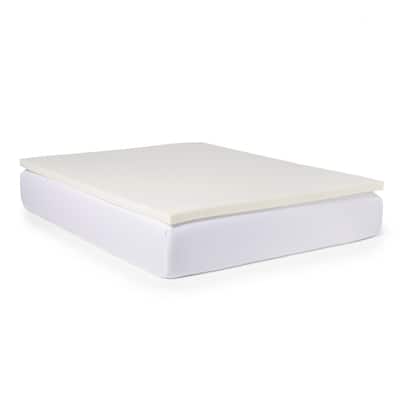 Slumber Solutions 2-inch Memory Foam and 1.5-inch Fiber Fill Mattress Topper