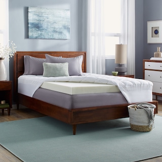 Slumber Solutions 4-inch Memory Foam and 1.5-inch Fiber Mattress Topper
