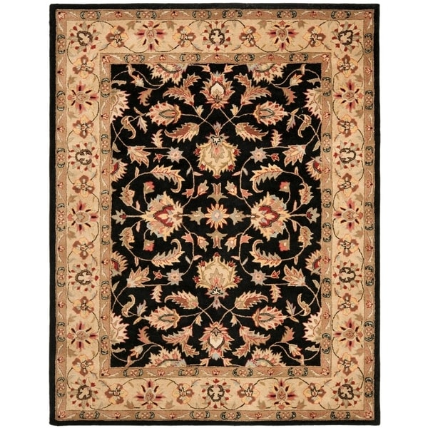 Safavieh Handmade Heritage Timeless Traditional Black/ Gold Wool Rug - 8'3" x 11'
