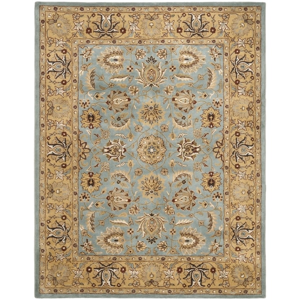 Safavieh Handmade Heritage Timeless Traditional Blue/ Gold Wool Rug (8'3 x 11')