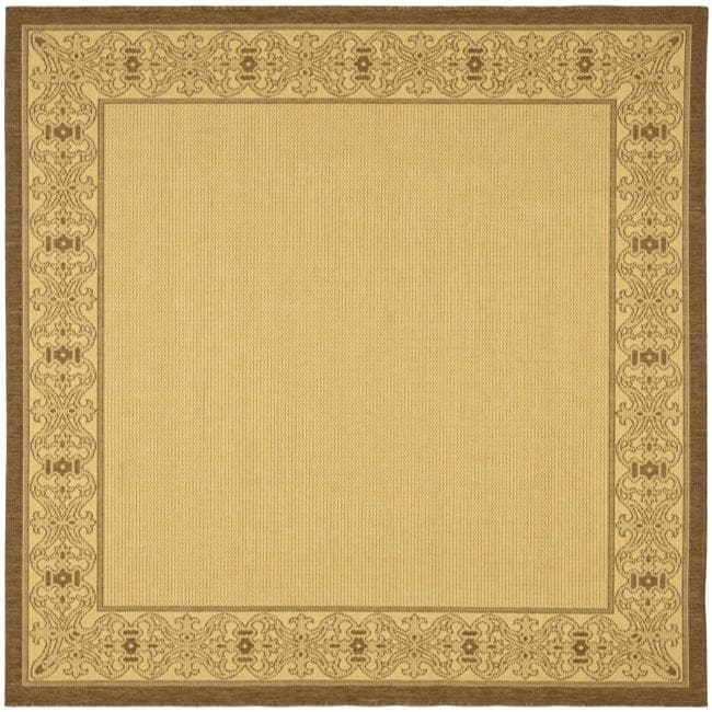 Indoor/ Outdoor Oceanview Natural/ Brown Rug (710 Square)