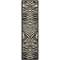 Safavieh Lyndhurst Contemporary Zebra Black/ White Runner (2'3 x 8') - 2'3 x 8'