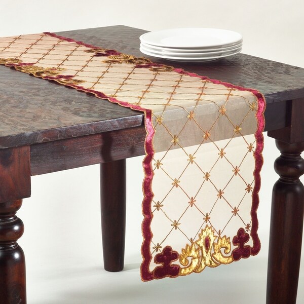 embroidered table linens