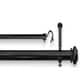 Shop Pinnacle Bold Double Pole 144 to 240inch Adjustable Double Curtain Rod Set  240  Free 