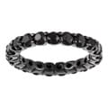 Victoria Kay 14k White Gold 3ct TDW Black Diamond Eternity Band