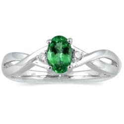 Marquee Jewels 10k White Gold Emerald 