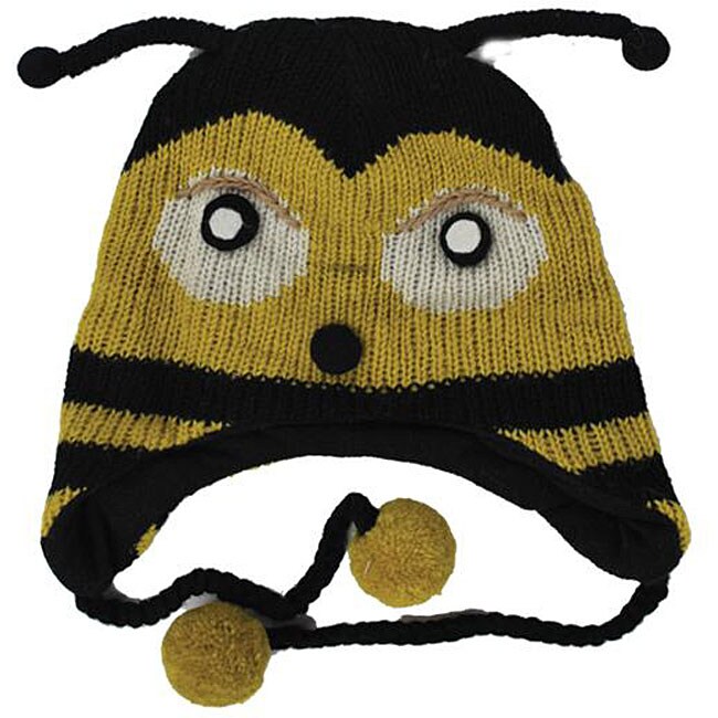 Shop Handmade Wool Bee Jungle Beanie (Nepal) - Free Shipping On Orders