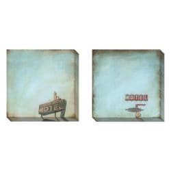 M. Drake 'Polaroid Skies' 2 piece Art Set Canvas