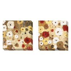 Jaquiel 'Flower Dance' 2 piece Gallery Wrapped Canvas Art Set Canvas