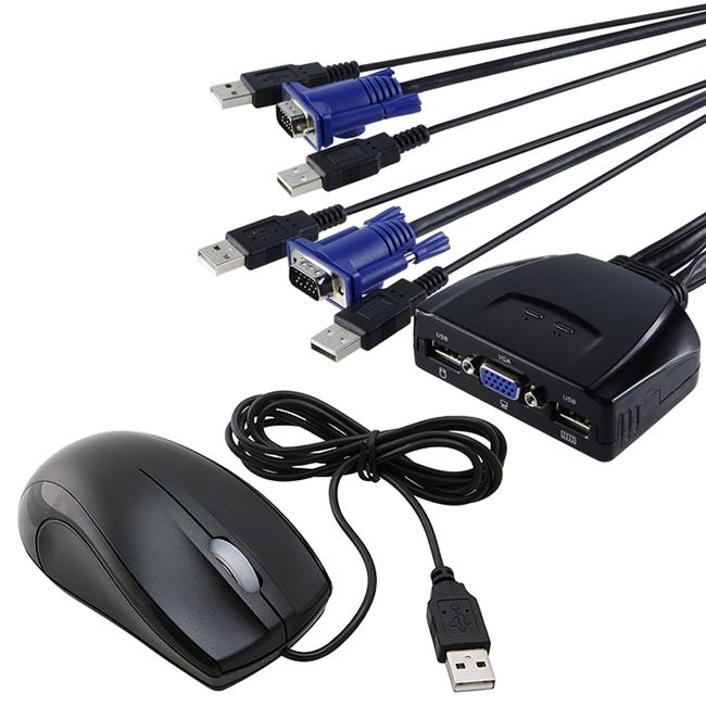 Syba Usb 2 port Kvm Switch/ Optical Mouse