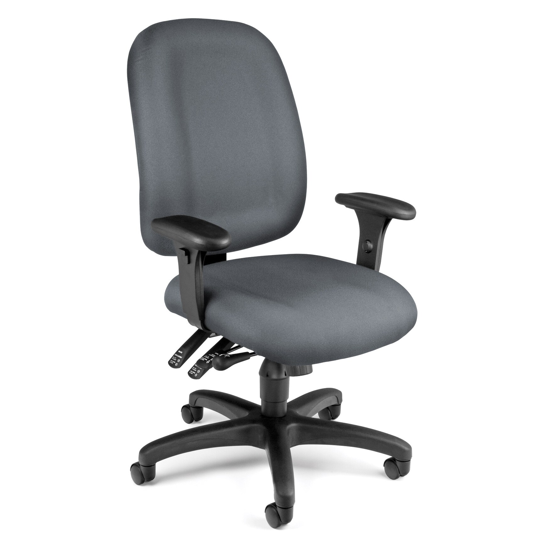 Gymax Velvet Cushioned Ergonomic Kneeling Chair in Black plus