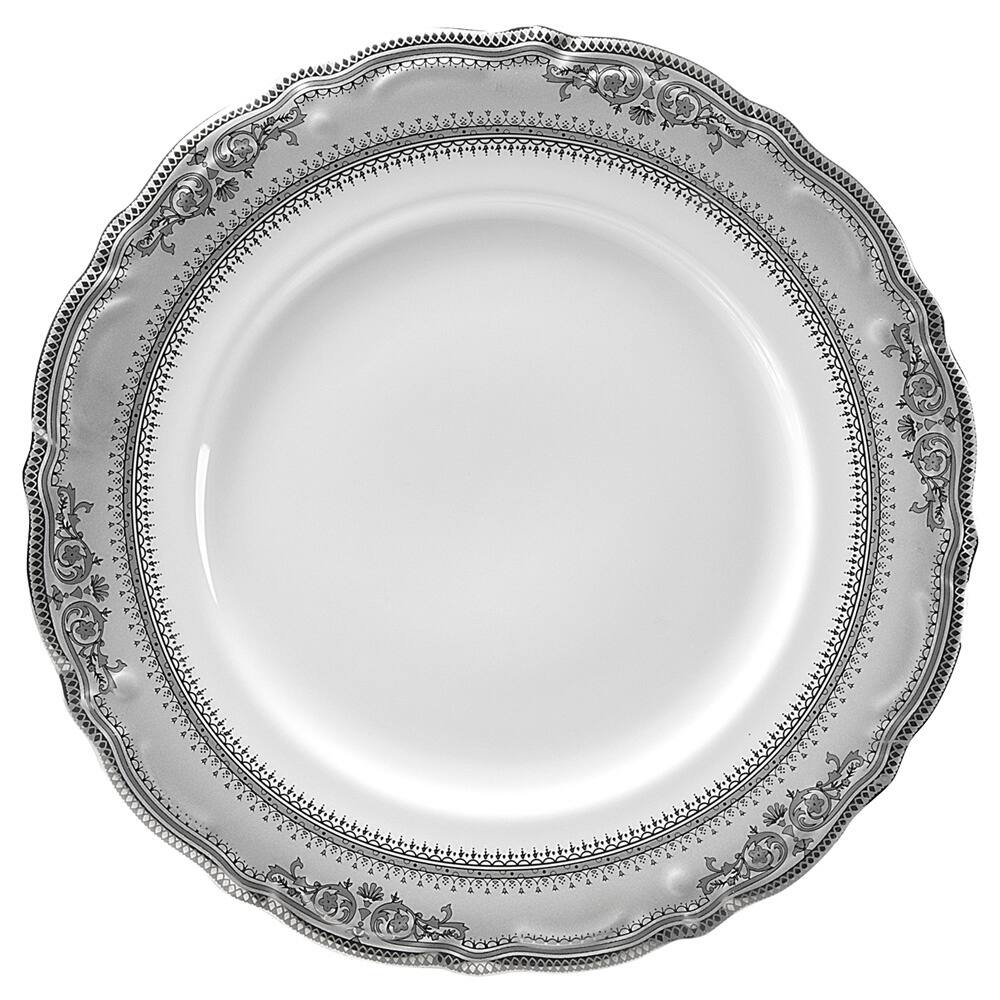 10 Strawberry Street Vanessa Platinum 9" Lucheon Plate (Set of 6)