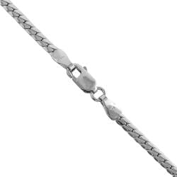 Fremada 10k White Gold 18.25 inch Herringbone Necklace (2.3 mm) Fremada Gold Necklaces