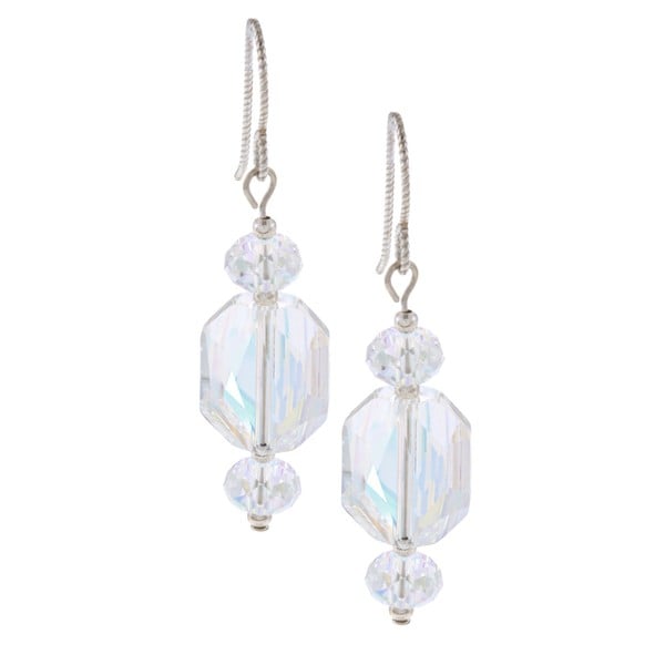 Jewelry by Dawn Sterling Silver Teardrop Aquamarine Crystal Pear