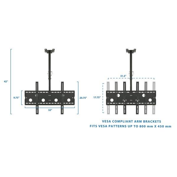 Shop Mount It Full Motion Lcd Plasma Tv Ceiling Mount For