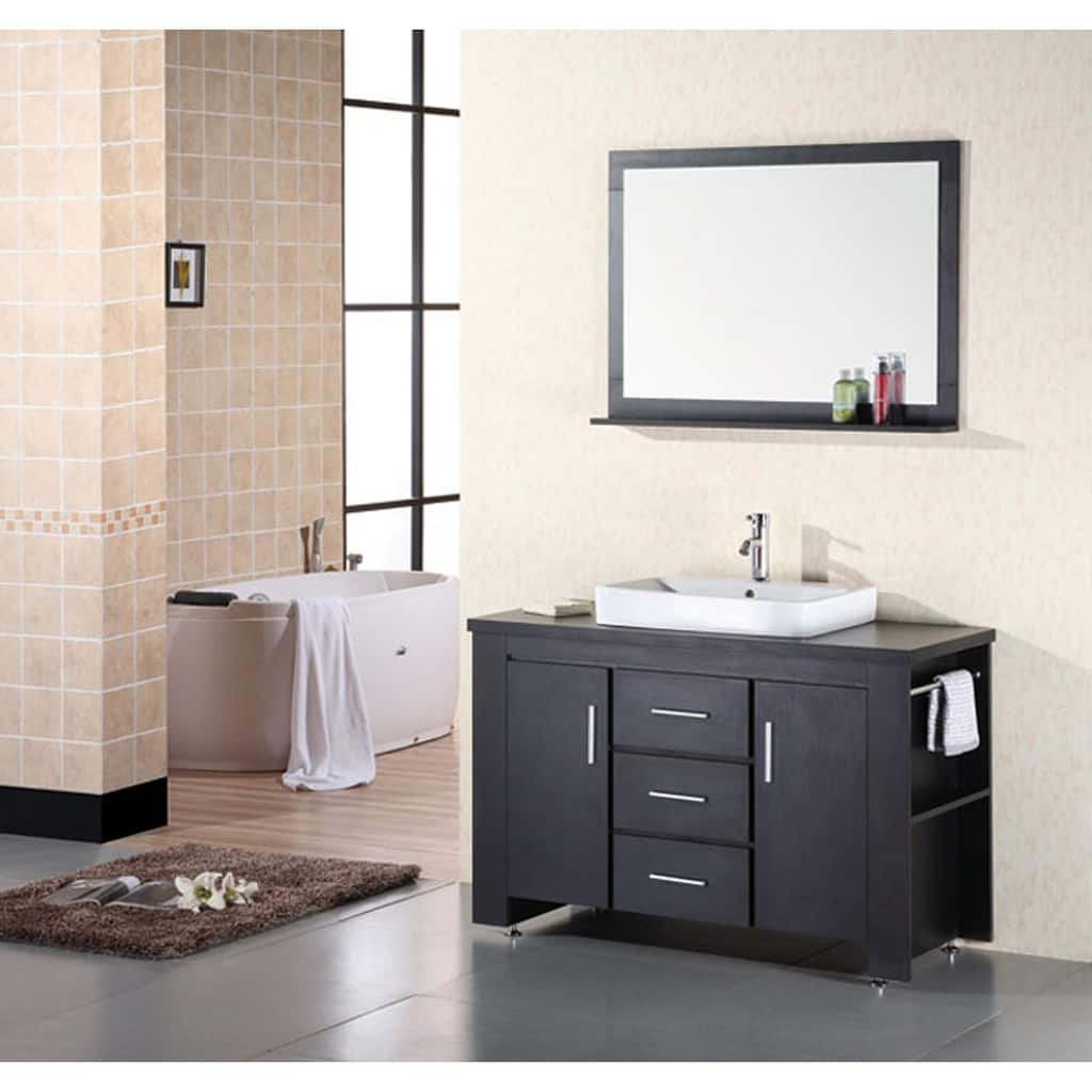 Design Element Washington 48-inch Modern Bathroom Vanity Set
