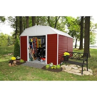 Shop Arrow Murrayhill 12 Wide X 17 Long Vinyl Coated Steel Shed