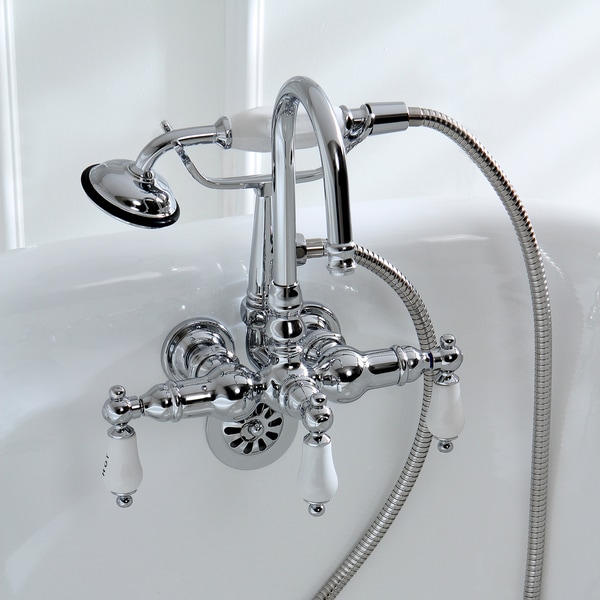 Americana Wallmount Chrome Clawfoot Tub Faucet  Free 