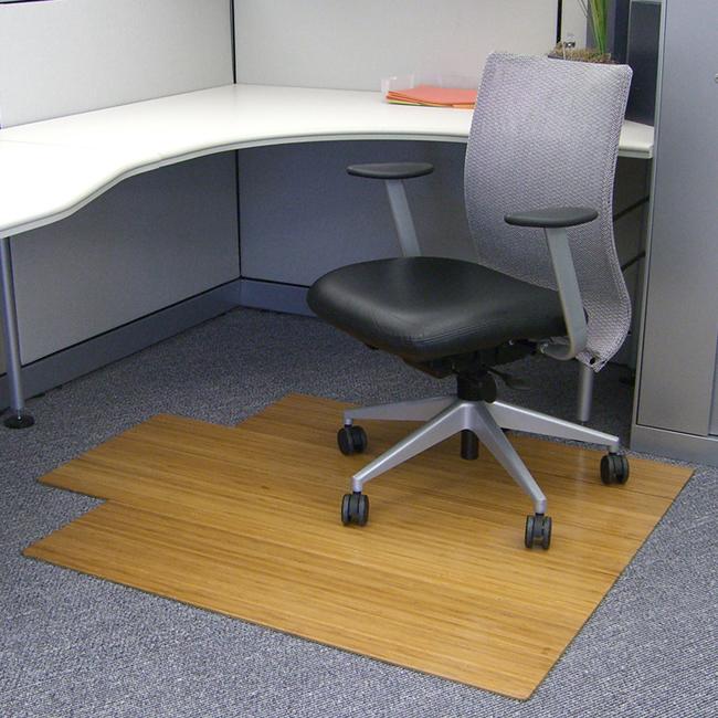 Floor mat for online corner desk