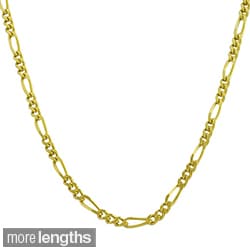 Fremada 14k White Gold 16-inch Classic Figaro Link Chain - 13740119 ...