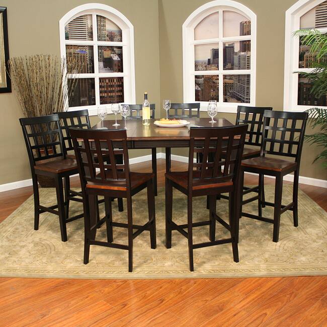 Pennie 9-piece Butterfly Leaf Counter-height Dining Set