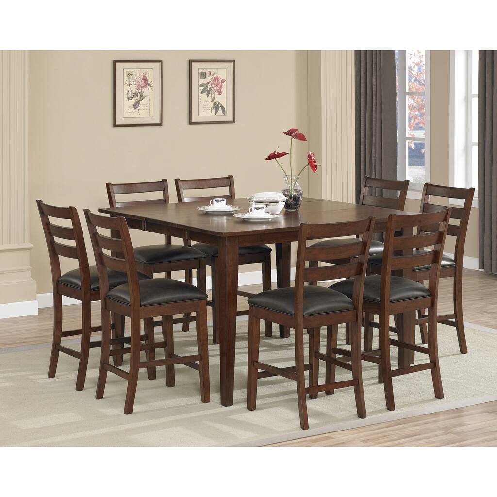 Dalton 9-piece Butterfly Leaf Counter-height Dining Set with Butterfly Leaf