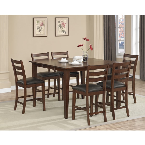 Dalton 7 piece Butterfly Leaf Counter height Dining Set Bed Bath