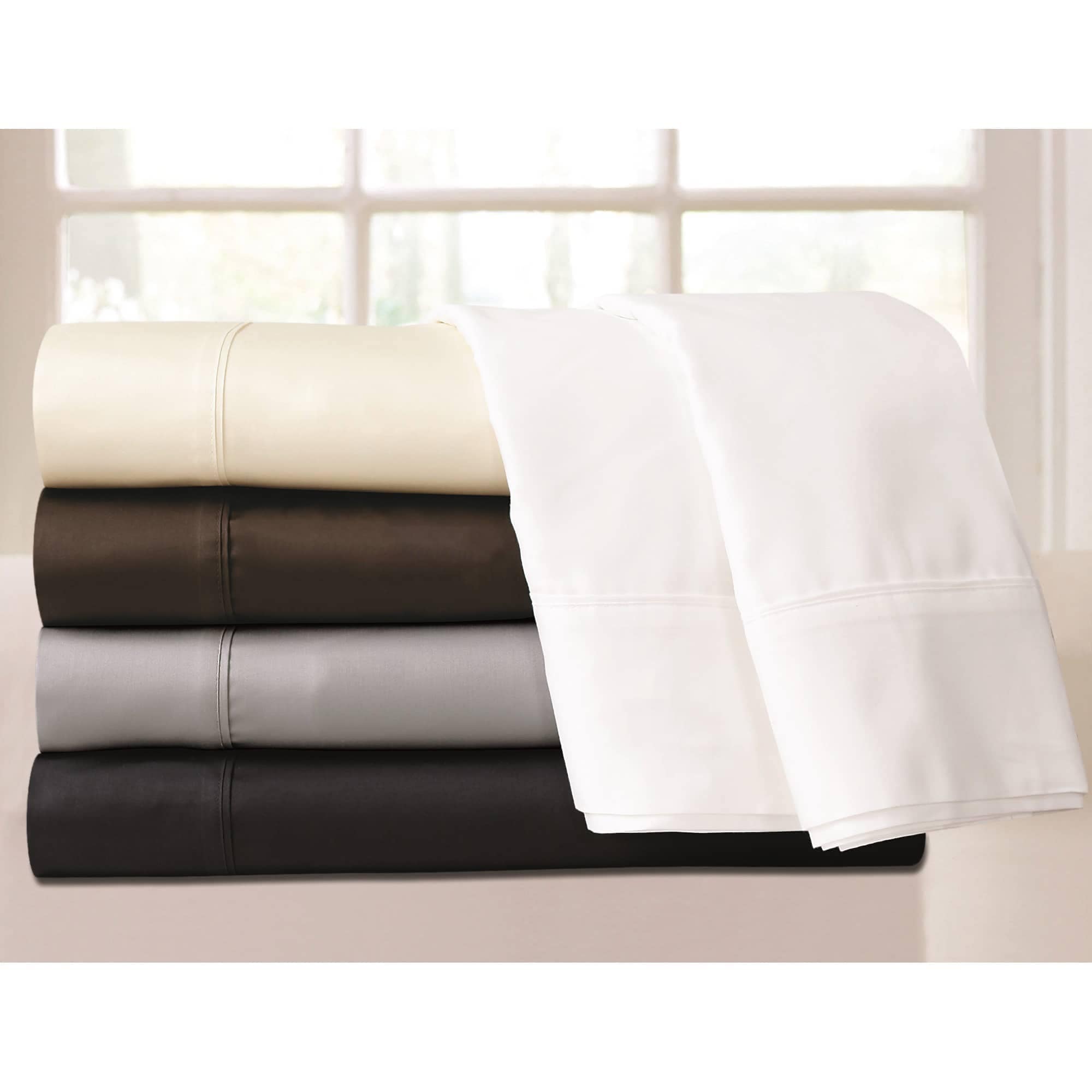 Super Deep Pocket 6 PC Sheet Set 1000tc Egyptian Cotton Queen Size!Made In India 