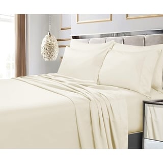 Details about   Glorious Bedding Items Ivory Solid Deep Pocket Egyptian Cotton All US Size 