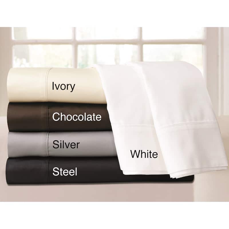 Egyptian Cotton 600 TC Extra Deep Pocket 6-piece Bed Sheet Set