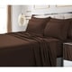 preview thumbnail 1 of 3, Egyptian Cotton 600 TC Extra Deep Pocket 6-piece Bed Sheet Set Cal King - Chocolate