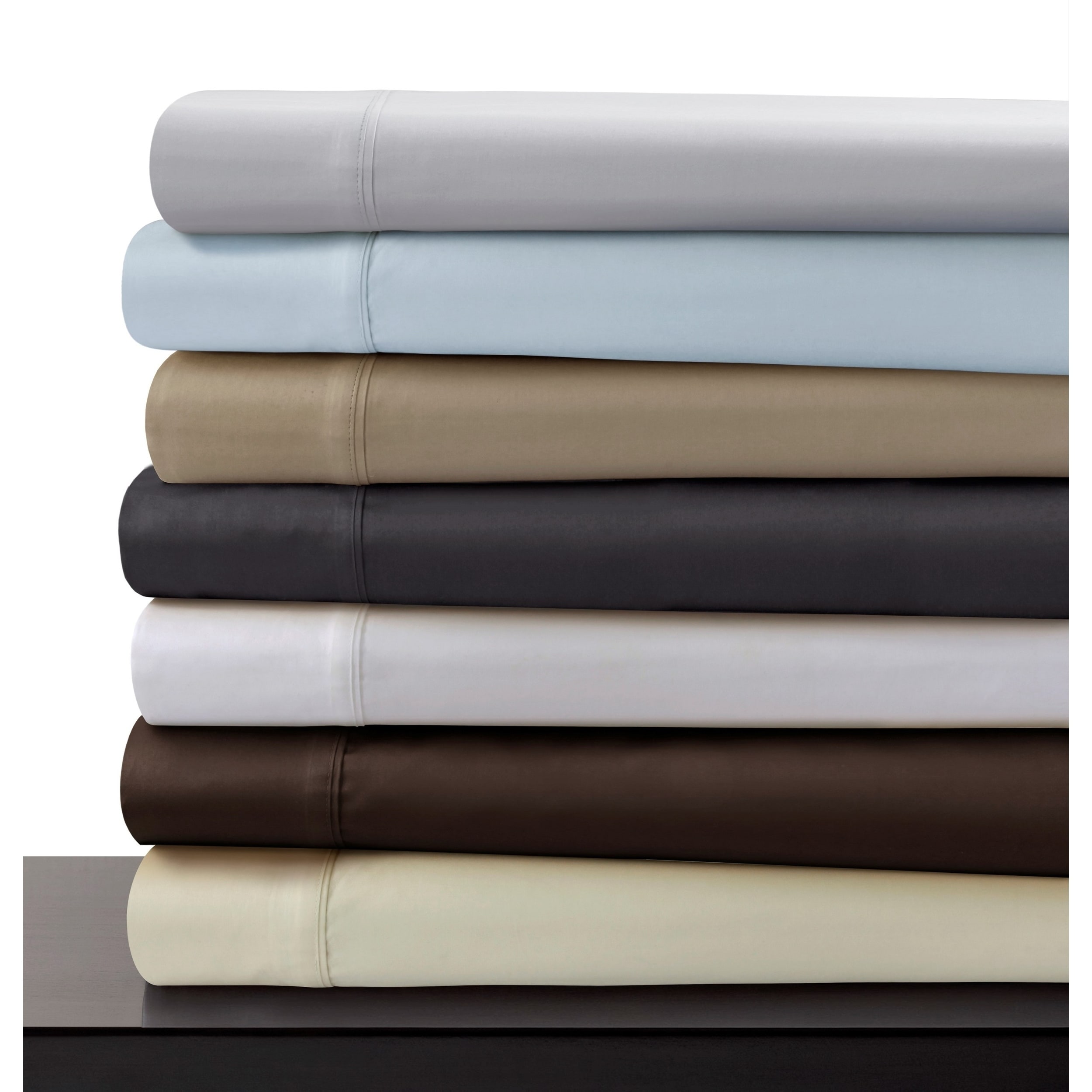 Full Size Deep Pocket 1 PC Fitted Sheet 1000 TC Egyptian Cotton Solid Colors 