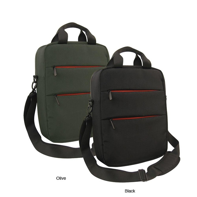 Olympia 14-inch Vertical Laptop Messenger Bag - Free Shipping On Orders Over $45 - Overstock ...