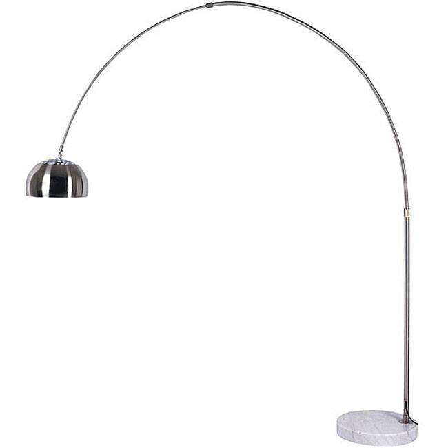 Arch 1-light Stainless Steel/ Brushed Nickel Floor Lamp