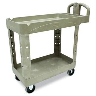 Rubbermaid Office Furniture Our Best Supplies Deals Rubbermaid Beige Commercial Heavy Duty Two Shelf Utility Cart