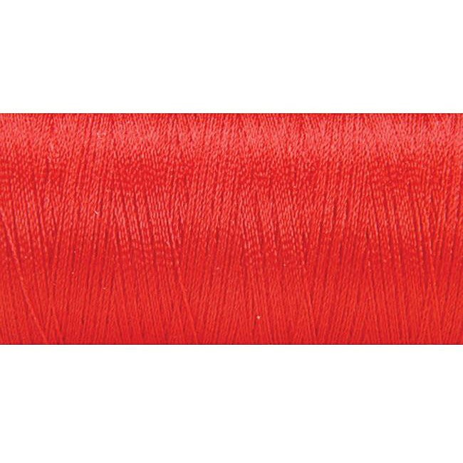 Bright Red 600 yard Embroidery Thread (Bright RedMaterials 100 percent polyester Spool dimensions 2.25 inches )
