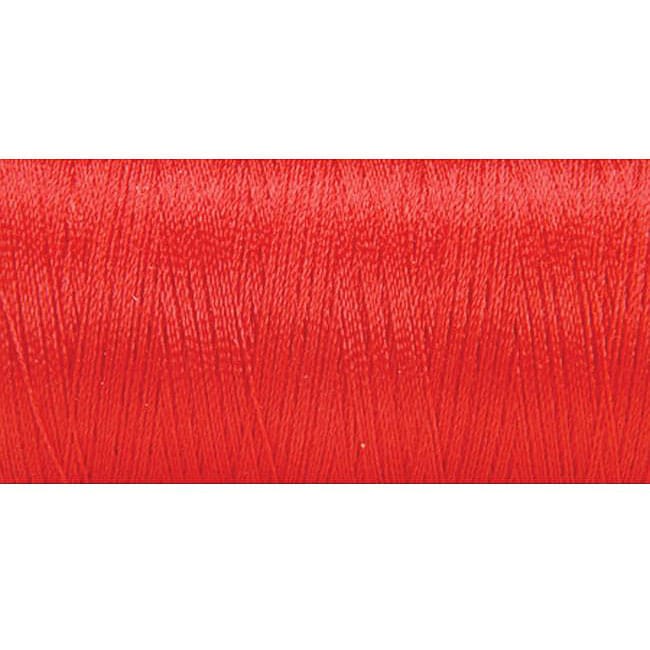 Bright Red 600 yard Embroidery Thread (Bright RedMaterials 100 percent polyester Spool dimensions 2.25 inches )