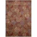 Nourison Monaco Red Abstract Rug - 7'9 x 10'10